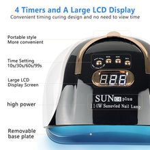 Load image into Gallery viewer, 114w UV Nail Dryer Lamp With Automatic Sensor 57 UV LED Light For All Gels 4 Timer Professional Manicure Pedicure Nail Epuipment|Nail Dryers|