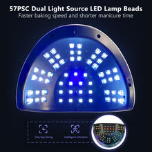 Load image into Gallery viewer, 114w UV Nail Dryer Lamp With Automatic Sensor 57 UV LED Light For All Gels 4 Timer Professional Manicure Pedicure Nail Epuipment|Nail Dryers|
