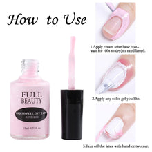 Load image into Gallery viewer, 15ML Nails Liquid Peel Off Tape For Stamping Fast Drying Anti Spill Latex Gel Polish Skin Protector Tweezers Nail Tools LY1825 1|Nail Gel|