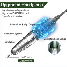 Load image into Gallery viewer, 35000RPM Nail Drill Machine With HD LCD Display Rechargeable and Electric Nail Master For Manicure Nail Salon Tools|Electric Manicure Drills|