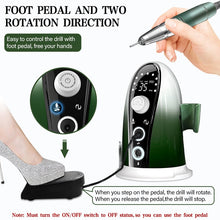 Load image into Gallery viewer, 35000RPM Nail Drill Machine With HD LCD Display Rechargeable and Electric Nail Master For Manicure Nail Salon Tools|Electric Manicure Drills|