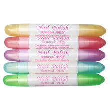 Load image into Gallery viewer, 5 Pcs/Lot Nail Art Corrector Pen Remove Painting Mistakes With 3 Tips Nail Cleaner Erase Manicure Tools Gel Polish Remover Kit|Nail Polish Remover|