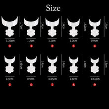 Load image into Gallery viewer, 500Pcs Short False Nails White Half Cover Nail Tips French Acrylic Home DIY Nail Art 10 Size Crescent Shape Manicure Salon Tool|False Nails|