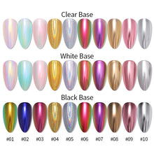 Load image into Gallery viewer, PRETTY Nail Powder Cushion Pen Jelly Nail Art Glitter Mirror Laser Effect 10 Colors Nails