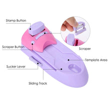Load image into Gallery viewer, DIY Portable Nail Printer Art Stamping Tool Nail Polish Decoration Printer Machine Purple Nail Stamper Set Nail Fashion Design|Nail Art Equipment|