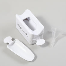 Load image into Gallery viewer, Double Layer Glitter Powder Drill Nail Art Manicure Tools Profesional Jewelry Recycling Box Storage Portable Container White DIY|Nail Glitter|