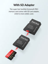 Load image into Gallery viewer, SanDisk Memory Card Extreme Pro Micro SD 32GB 64GB 128GB 256GB 400GB TF SDHC/SDXC UHS-I C10 U3 V30 A2 Card for Smartphone Drone