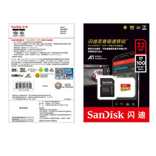 Load image into Gallery viewer, SanDisk 100% original SanDisk Extreme memory card 32GB 64GB 128GB 256GB SDHC Class 10 U3 micro SD TF Card 10 year warranty