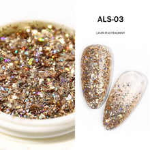 Load image into Gallery viewer, Irregular Nail Art Glitter Sequins Holographic Laser Nail Flakes Paillettes Aurora Sequins for a Manicure Nail Art Decorations|Nail Glitter|