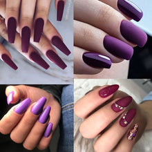 Load image into Gallery viewer, UR SUGAR 7.5ml Purple Color Gel Nail Polish Matte Top Coat Semi Permanent Soak Off Nail Art UV Gel Varnish All For Manicure|Nail Gel|