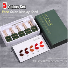 Load image into Gallery viewer, 5 Color/Set Gel Nail Polish Glitter Sequins Cat Eye Nail Art Gel Polish Lacquer UV Soak Off Gel Varnish With Color Card|Nail Gel|