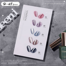 Load image into Gallery viewer, 5 Color/Set Gel Nail Polish Glitter Sequins Cat Eye Nail Art Gel Polish Lacquer UV Soak Off Gel Varnish With Color Card|Nail Gel|
