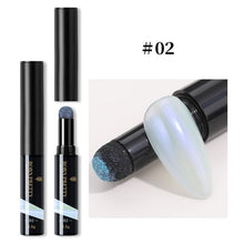 Load image into Gallery viewer, PRETTY Nail Powder Cushion Pen Jelly Nail Art Glitter Mirror Laser Effect 10 Colors Nails