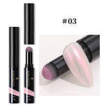 Load image into Gallery viewer, PRETTY Nail Powder Cushion Pen Jelly Nail Art Glitter Mirror Laser Effect 10 Colors Nails