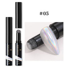 Load image into Gallery viewer, PRETTY Nail Powder Cushion Pen Jelly Nail Art Glitter Mirror Laser Effect 10 Colors Nails