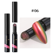 Load image into Gallery viewer, PRETTY Nail Powder Cushion Pen Jelly Nail Art Glitter Mirror Laser Effect 10 Colors Nails