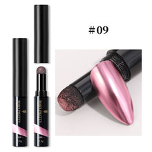 Load image into Gallery viewer, PRETTY Nail Powder Cushion Pen Jelly Nail Art Glitter Mirror Laser Effect 10 Colors Nails