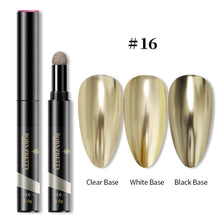 Load image into Gallery viewer, PRETTY Nail Powder Cushion Pen Jelly Nail Art Glitter Mirror Laser Effect 10 Colors Nails