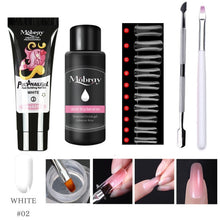 Load image into Gallery viewer, 5/2PCS Poly Extention Gel Set Nail Art French Nail Art Clear Camouflage Color Nail Tip Form Crystal UV Gel Slice Brush Nail Gel|Nail Gel|