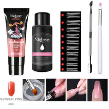 Load image into Gallery viewer, 5/2PCS Poly Extention Gel Set Nail Art French Nail Art Clear Camouflage Color Nail Tip Form Crystal UV Gel Slice Brush Nail Gel|Nail Gel|
