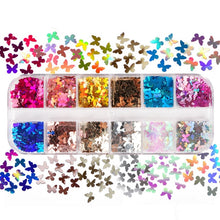 Load image into Gallery viewer, Double Layer Glitter Powder Drill Nail Art Manicure Tools Profesional Jewelry Recycling Box Storage Portable Container White DIY|Nail Glitter|