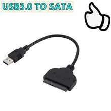 Load image into Gallery viewer, USB2.0 To SATA 22pin Cable Adapter Converter Lines HDD SSD Connect Cord Wire for 2.5in Hard Disk Drives for Solid Disk Hot Sale
