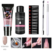 Load image into Gallery viewer, 5/2PCS Poly Extention Gel Set Nail Art French Nail Art Clear Camouflage Color Nail Tip Form Crystal UV Gel Slice Brush Nail Gel|Nail Gel|