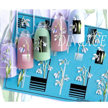Load image into Gallery viewer, 1pc 3D Acrylic Engraved Nail Sticker Embossed White&Pink Color Flower Water Decals Empaistic Nail Water Slide Decals Z0342|Stickers & Decals|