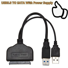 Load image into Gallery viewer, USB2.0 To SATA 22pin Cable Adapter Converter Lines HDD SSD Connect Cord Wire for 2.5in Hard Disk Drives for Solid Disk Hot Sale