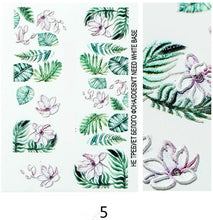 Load image into Gallery viewer, 1pc 3D Acrylic Engraved Nail Sticker Embossed White&Pink Color Flower Water Decals Empaistic Nail Water Slide Decals Z0342|Stickers & Decals|