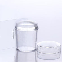 Load image into Gallery viewer, Nail Stamper Translucent Crystal Stamper Scraper Easily Operation 3D Nail Decorations Box DIY Manicure Nail Art Tool|Nail Art Templates|