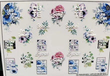 Load image into Gallery viewer, 1pc 3D Acrylic Engraved Nail Sticker Embossed White&Pink Color Flower Water Decals Empaistic Nail Water Slide Decals Z0342|Stickers & Decals|