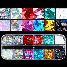 Load image into Gallery viewer, Double Layer Glitter Powder Drill Nail Art Manicure Tools Profesional Jewelry Recycling Box Storage Portable Container White DIY|Nail Glitter|