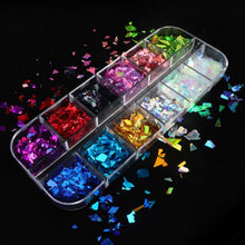 Load image into Gallery viewer, Double Layer Glitter Powder Drill Nail Art Manicure Tools Profesional Jewelry Recycling Box Storage Portable Container White DIY|Nail Glitter|