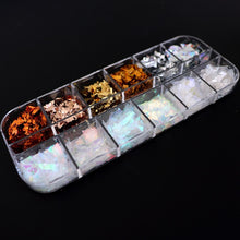 Load image into Gallery viewer, Double Layer Glitter Powder Drill Nail Art Manicure Tools Profesional Jewelry Recycling Box Storage Portable Container White DIY|Nail Glitter|