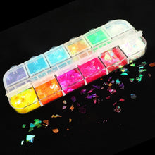 Load image into Gallery viewer, Double Layer Glitter Powder Drill Nail Art Manicure Tools Profesional Jewelry Recycling Box Storage Portable Container White DIY|Nail Glitter|