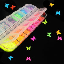 Load image into Gallery viewer, Double Layer Glitter Powder Drill Nail Art Manicure Tools Profesional Jewelry Recycling Box Storage Portable Container White DIY|Nail Glitter|