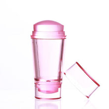 Load image into Gallery viewer, Nail Stamper Translucent Crystal Stamper Scraper Easily Operation 3D Nail Decorations Box DIY Manicure Nail Art Tool|Nail Art Templates|