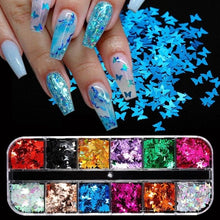 Load image into Gallery viewer, Double Layer Glitter Powder Drill Nail Art Manicure Tools Profesional Jewelry Recycling Box Storage Portable Container White DIY|Nail Glitter|