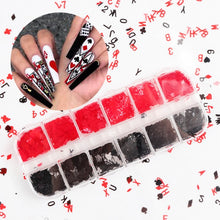 Load image into Gallery viewer, Double Layer Glitter Powder Drill Nail Art Manicure Tools Profesional Jewelry Recycling Box Storage Portable Container White DIY|Nail Glitter|