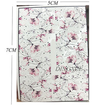 Load image into Gallery viewer, 1pc 3D Acrylic Engraved Nail Sticker Embossed White&Pink Color Flower Water Decals Empaistic Nail Water Slide Decals Z0342|Stickers & Decals|