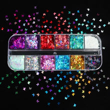 Load image into Gallery viewer, Double Layer Glitter Powder Drill Nail Art Manicure Tools Profesional Jewelry Recycling Box Storage Portable Container White DIY|Nail Glitter|