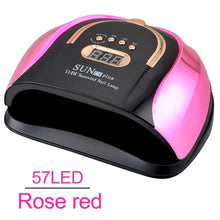 Load image into Gallery viewer, 114w UV Nail Dryer Lamp With Automatic Sensor 57 UV LED Light For All Gels 4 Timer Professional Manicure Pedicure Nail Epuipment|Nail Dryers|