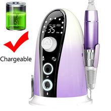 Load image into Gallery viewer, 35000RPM Nail Drill Machine With HD LCD Display Rechargeable and Electric Nail Master For Manicure Nail Salon Tools|Electric Manicure Drills|