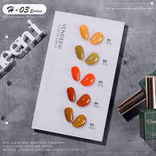 Load image into Gallery viewer, 5 Color/Set Gel Nail Polish Glitter Sequins Cat Eye Nail Art Gel Polish Lacquer UV Soak Off Gel Varnish With Color Card|Nail Gel|