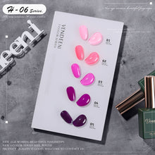 Load image into Gallery viewer, 5 Color/Set Gel Nail Polish Glitter Sequins Cat Eye Nail Art Gel Polish Lacquer UV Soak Off Gel Varnish With Color Card|Nail Gel|
