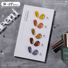 Load image into Gallery viewer, 5 Color/Set Gel Nail Polish Glitter Sequins Cat Eye Nail Art Gel Polish Lacquer UV Soak Off Gel Varnish With Color Card|Nail Gel|