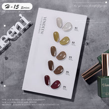 Load image into Gallery viewer, 5 Color/Set Gel Nail Polish Glitter Sequins Cat Eye Nail Art Gel Polish Lacquer UV Soak Off Gel Varnish With Color Card|Nail Gel|