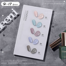 Load image into Gallery viewer, 5 Color/Set Gel Nail Polish Glitter Sequins Cat Eye Nail Art Gel Polish Lacquer UV Soak Off Gel Varnish With Color Card|Nail Gel|