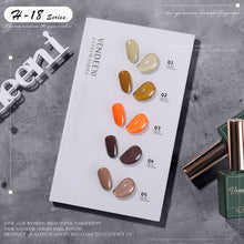 Load image into Gallery viewer, 5 Color/Set Gel Nail Polish Glitter Sequins Cat Eye Nail Art Gel Polish Lacquer UV Soak Off Gel Varnish With Color Card|Nail Gel|